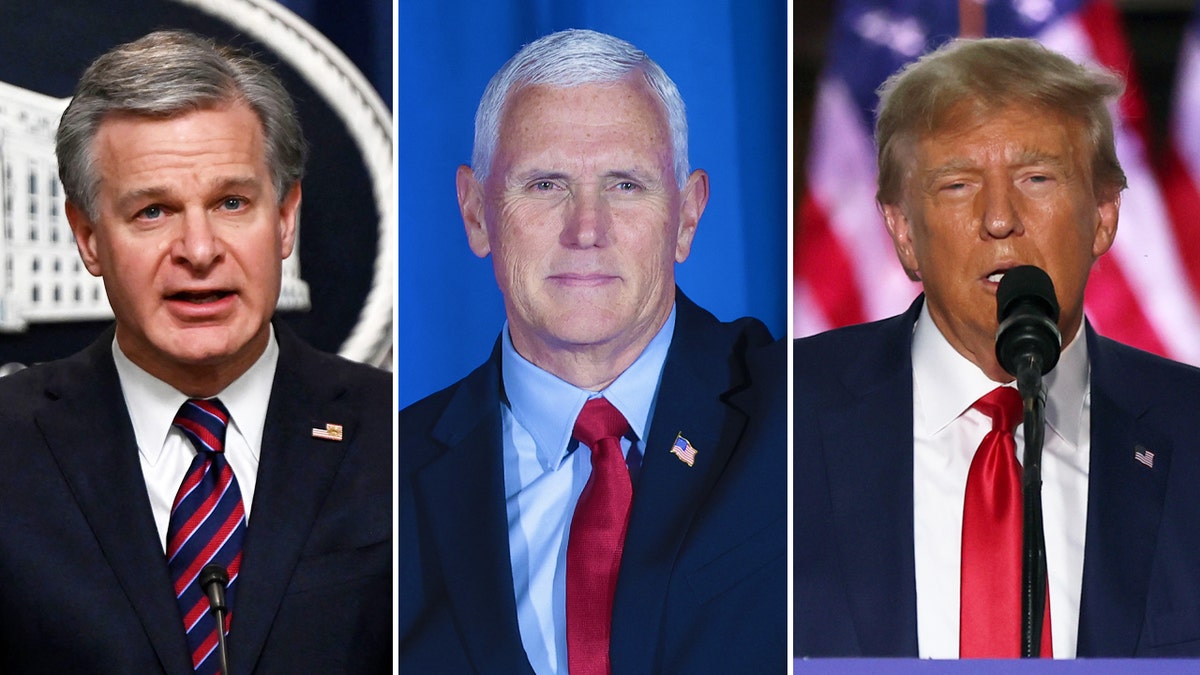 Christopher Wray, Mike Pence, Donald Trump