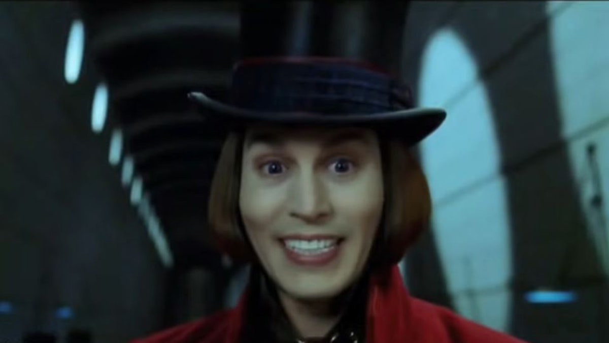 Johnnt Depp as Willy Wonka in Charlie and the Chocolate Factory