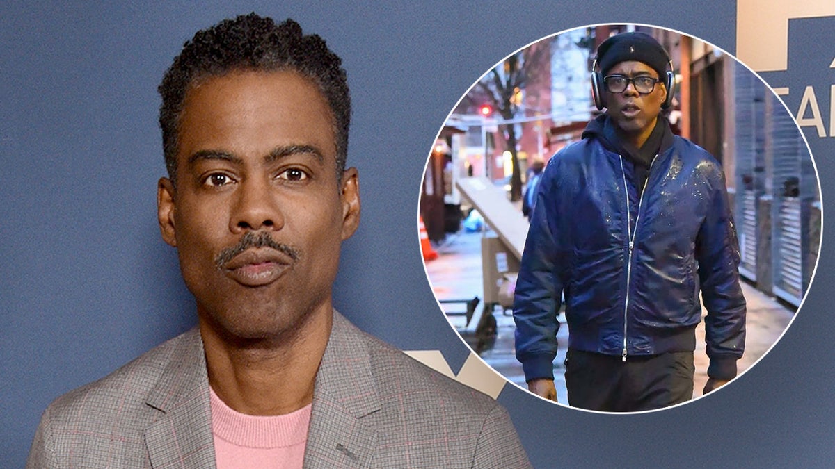 Chris Rock wears grey suit on red carpet, stays warm on a walk in New York City
