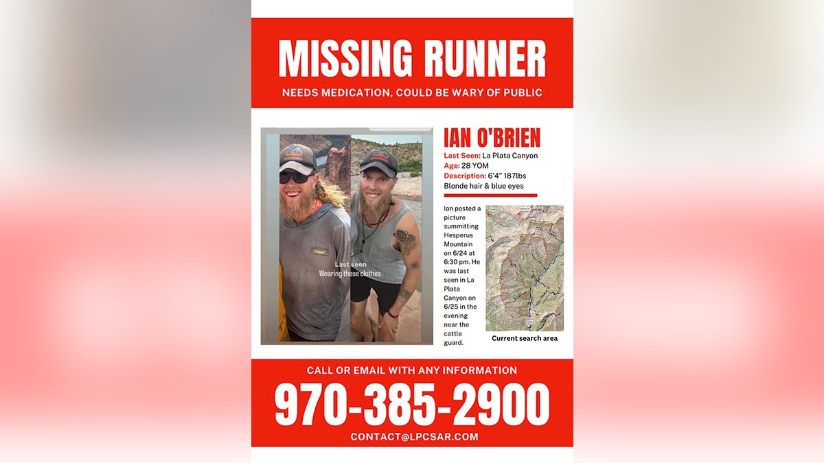 Ian O'Brien missing persons poster