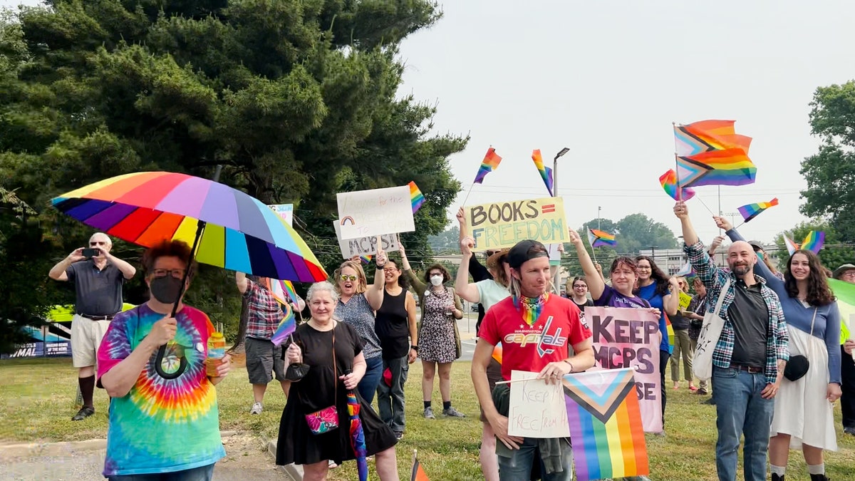 Maryland LGBTQ counter-protestors 