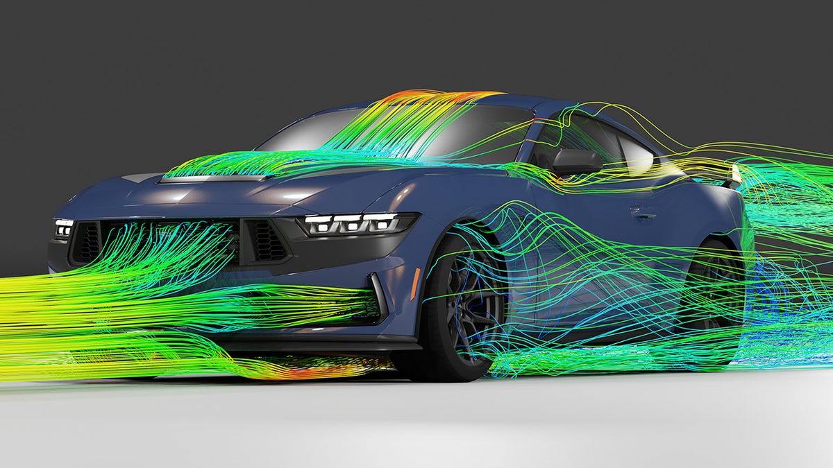 mustang wind tunnel graphics