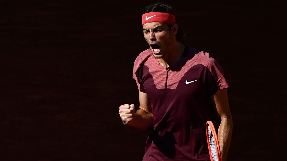 Taylor Fritz during match