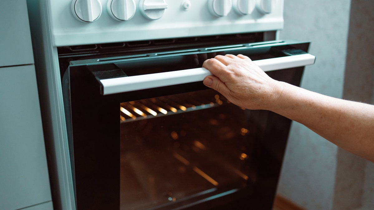 baking in an oven
