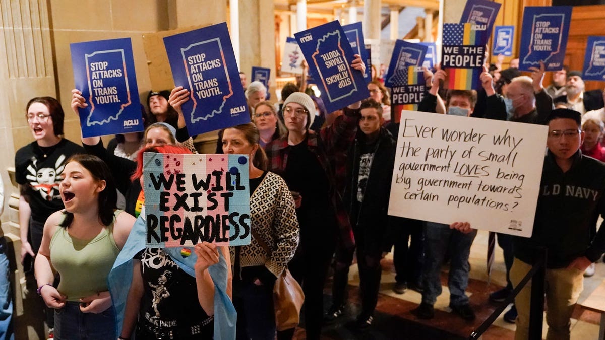 Indiana trans law protest