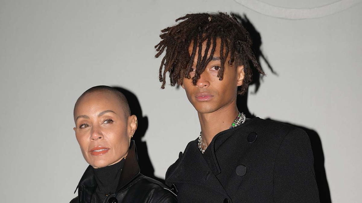 Jada Pinkett Smith with son Jaden Smith