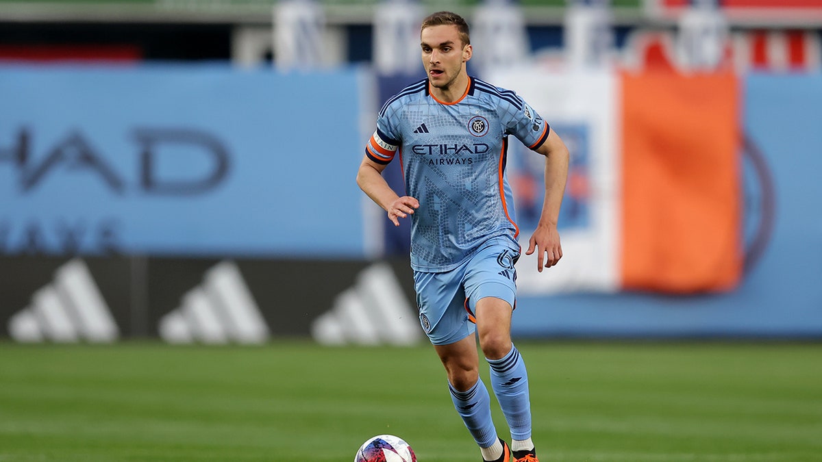 James Sands dribbling
