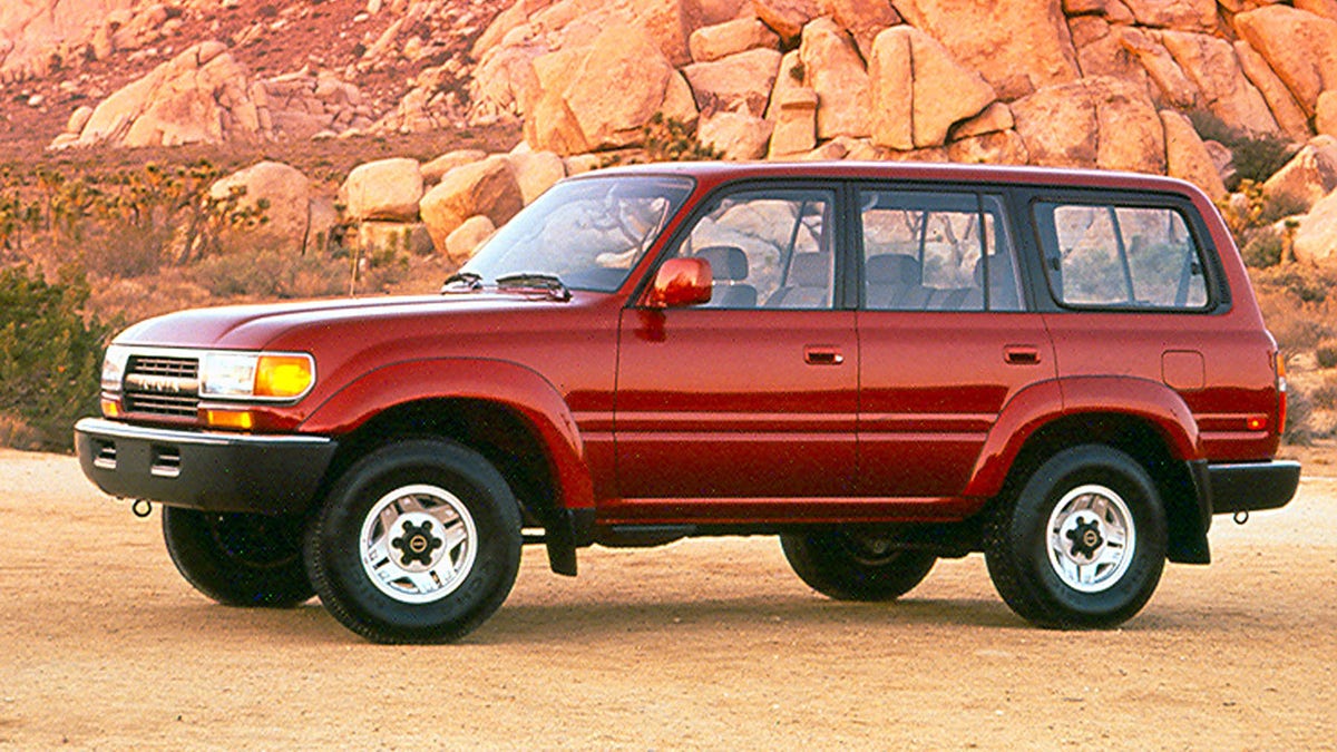 land cruiser red