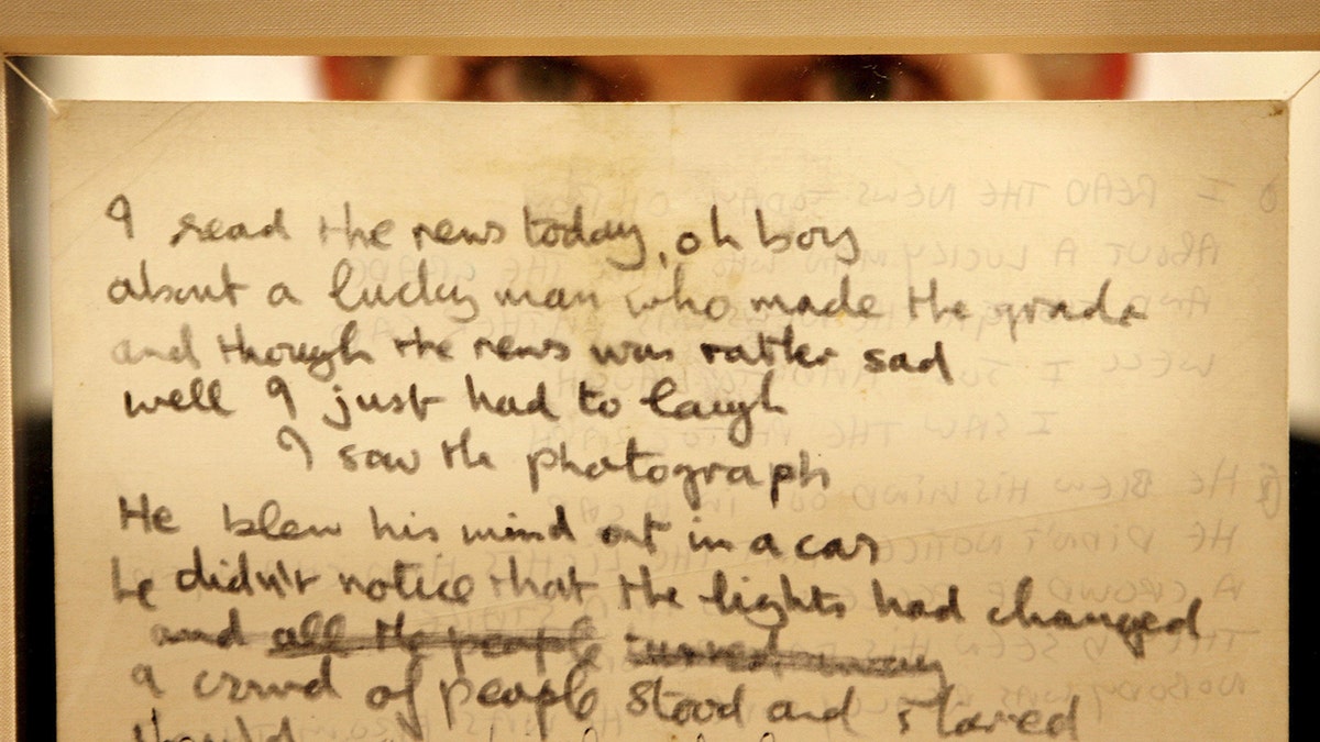 Beatles Lyrics Up For Auction