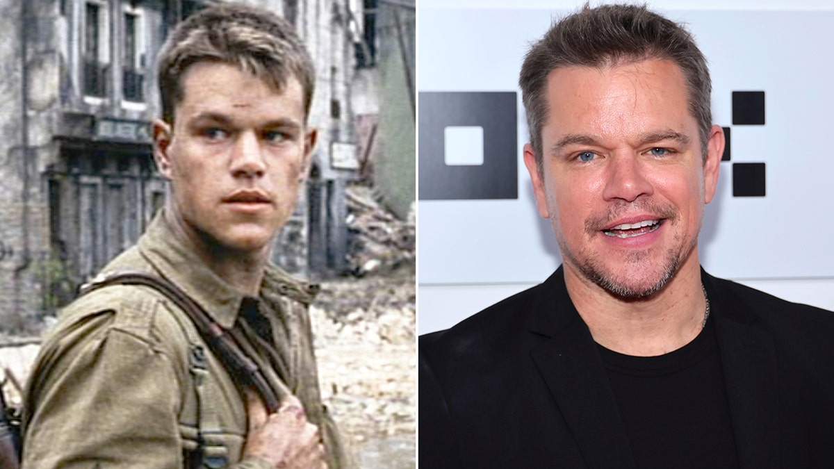Matt Damon then and now