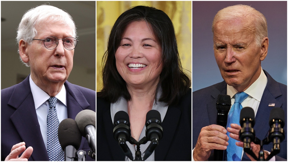 A group of 33 GOP senators is pressuring President Biden to withdraw Julie Su's nomination to be Labor secretary.