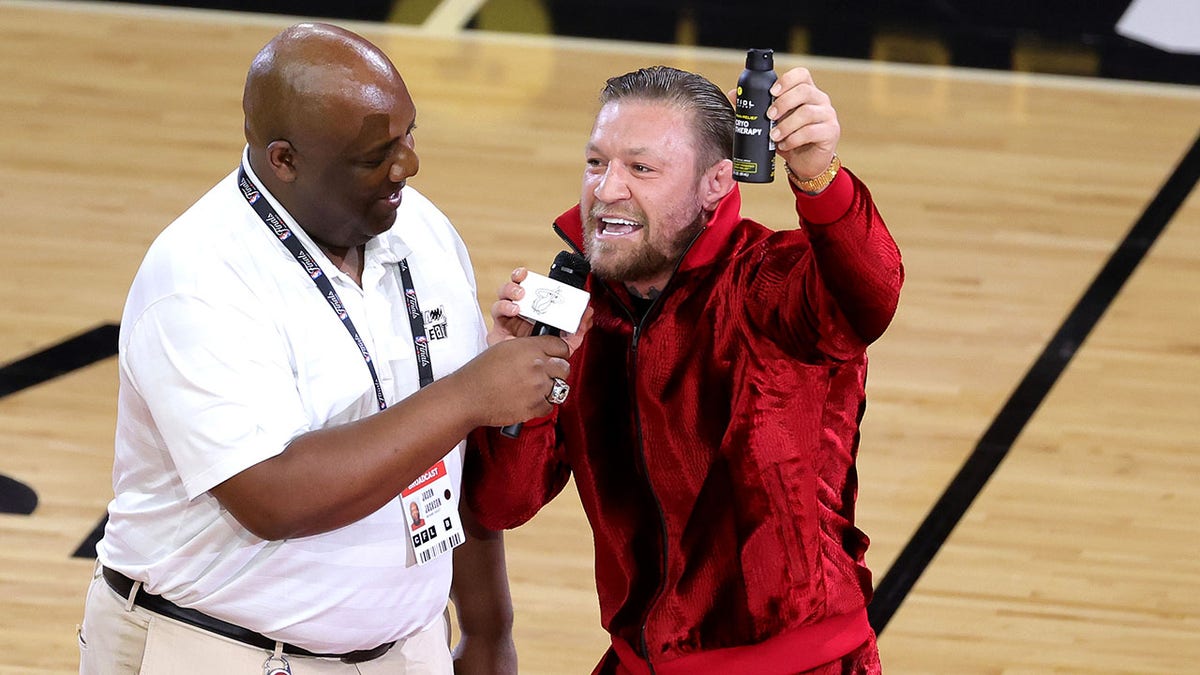 Conor McGregor at Heat game