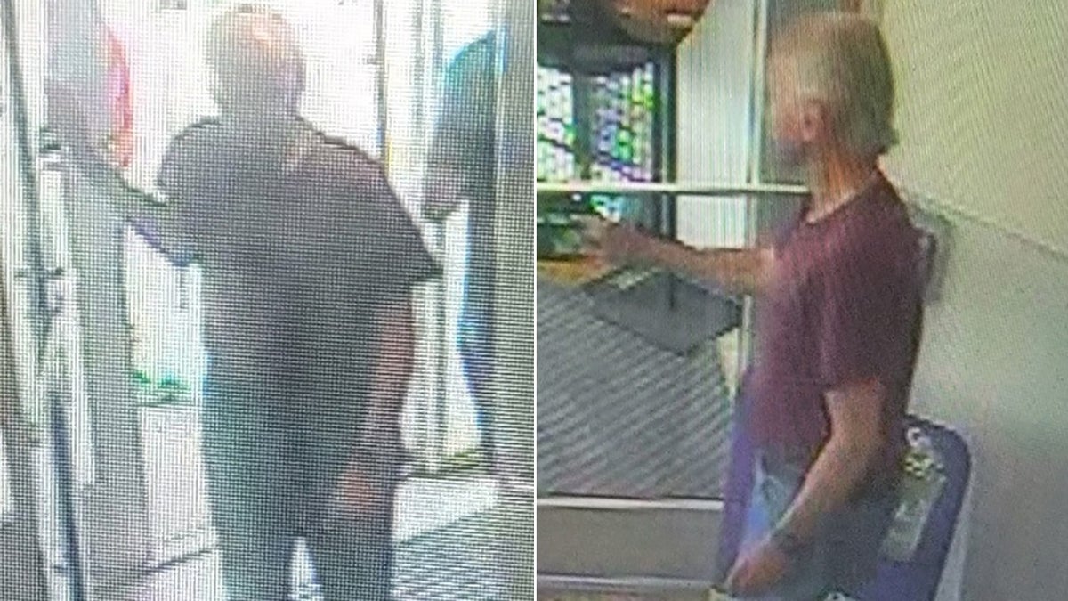 suspect entering and leaving store