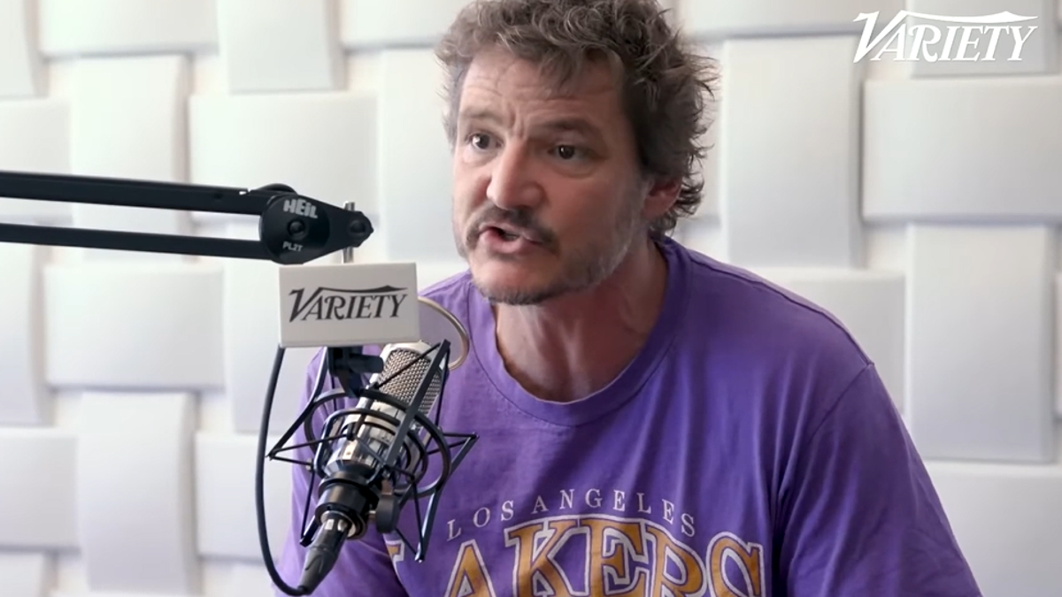 Pedro Pascal speaks in an interview
