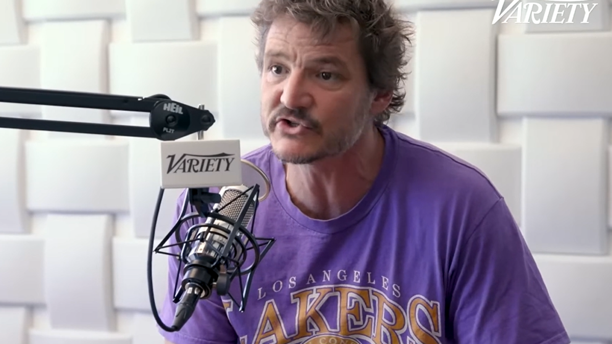 Pedro Pascal speaks in an interview