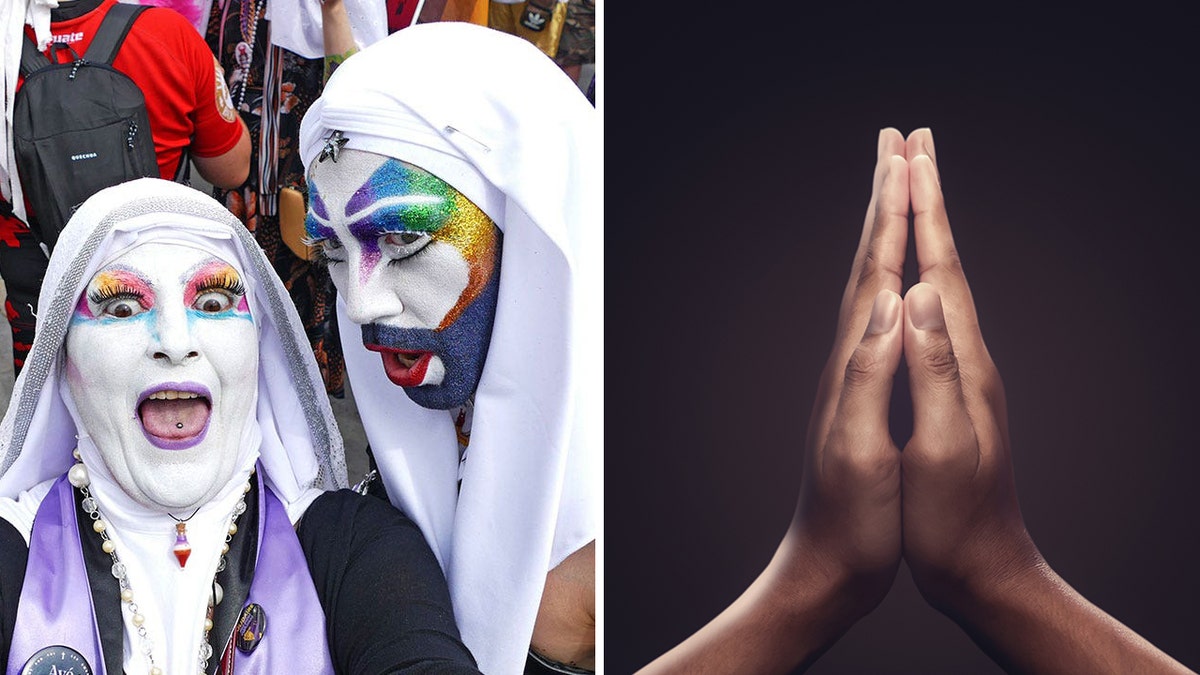 sisters of perpetual indulgence and hands in prayer