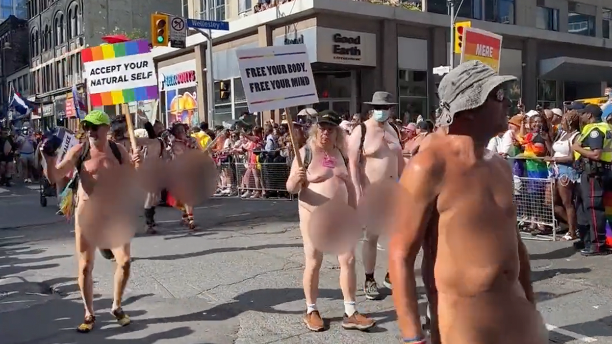 Pride parade naked men in Toronto