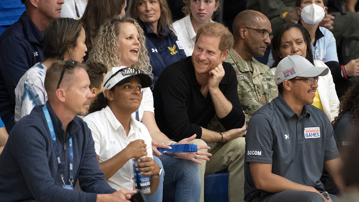 Prince Harry watching the Warrior Games
