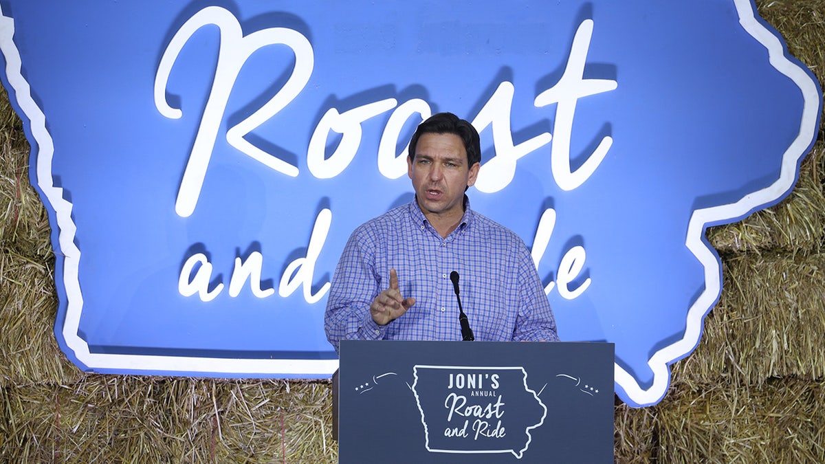 Republican presidential candidate Florida Gov. Ron DeSantis campaigns in Iowa