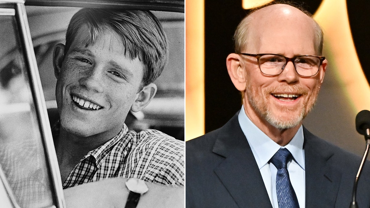 Ron Howard then and now split