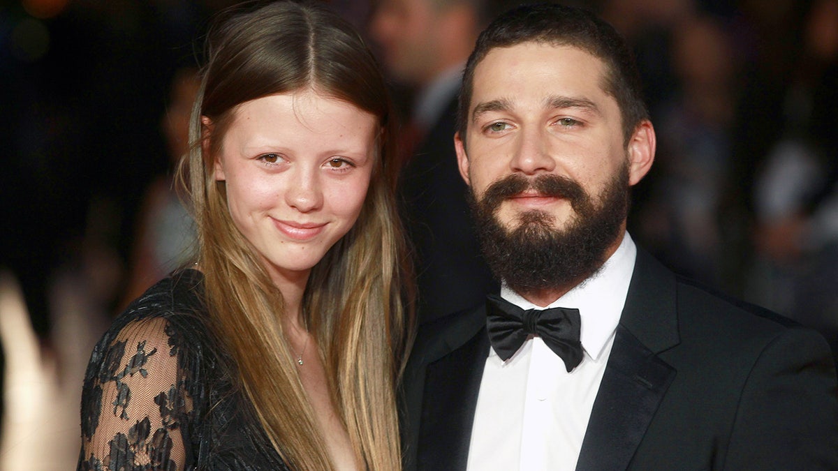 Shia LaBeouf and Mia Goth at the "Fury" Closing Night Gala