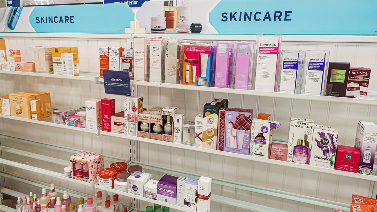 Skincare products at Marshalls/HomeGoods store 