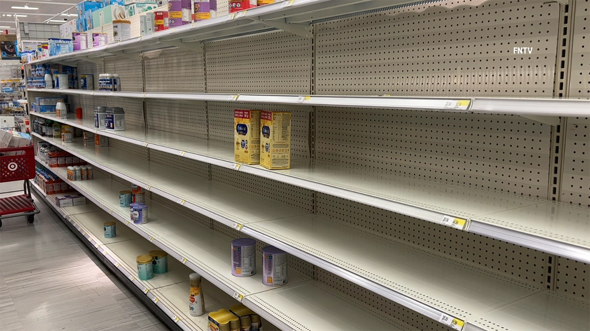 Sold out baby formula at New York Target