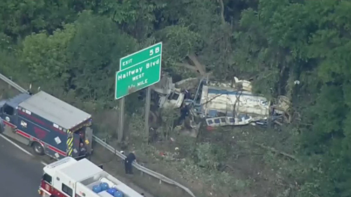 site of tanker truck crash