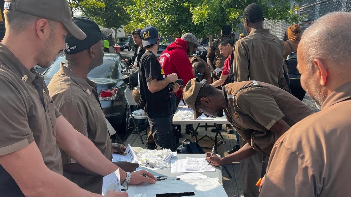 UPS workers voting on a strike