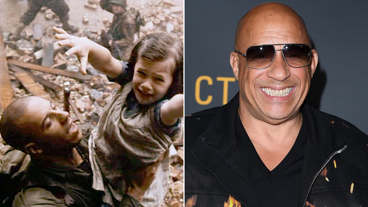 Vin Diesel then and now split