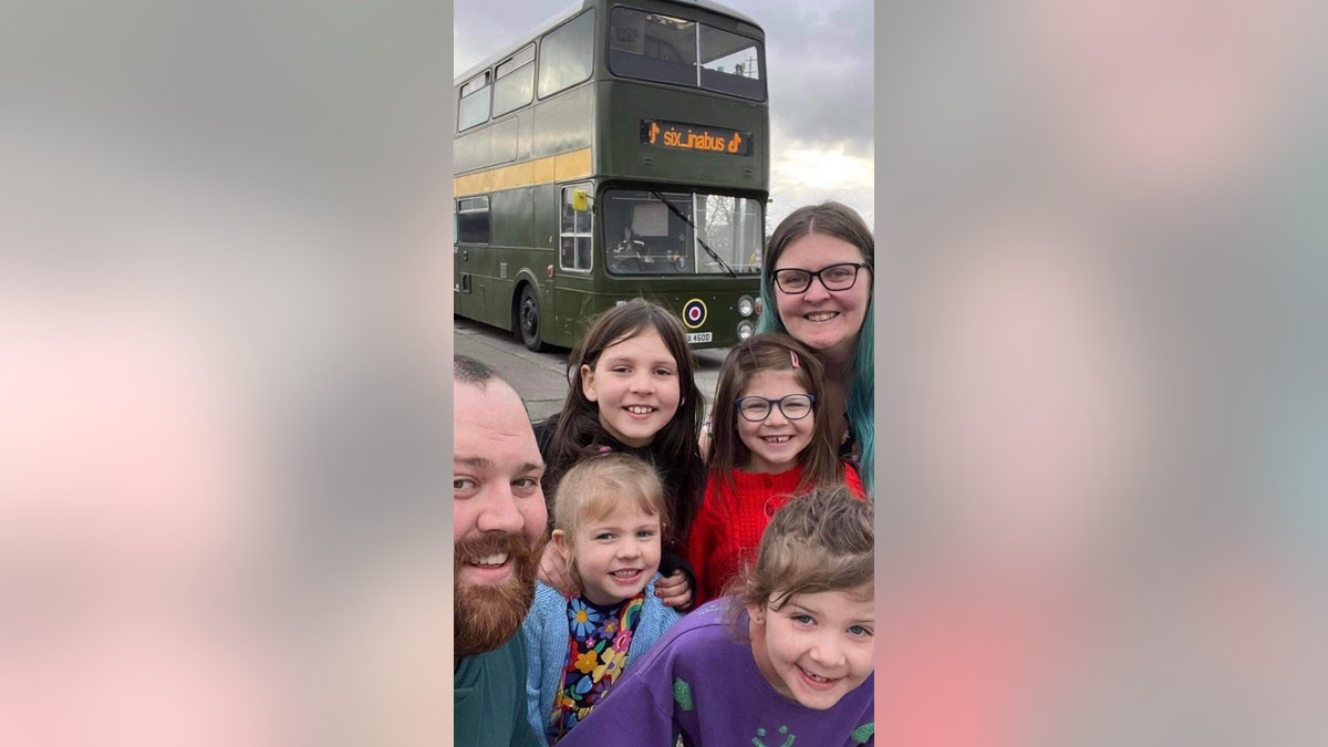 Family lives on double-decker bus