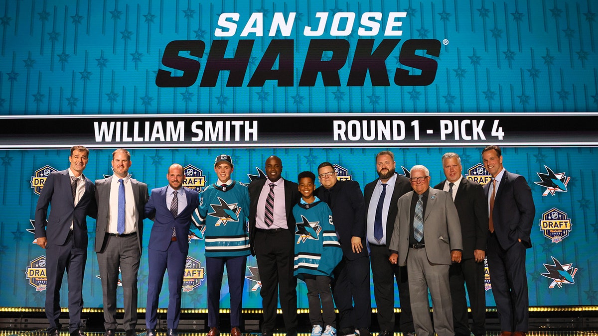 Will Smith with Sharks brass