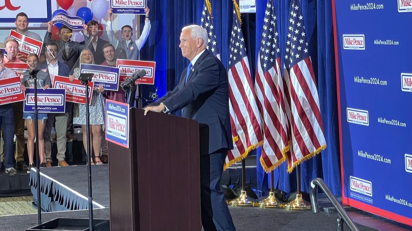 MIke Pence Ankeny Iowa June 7 2023