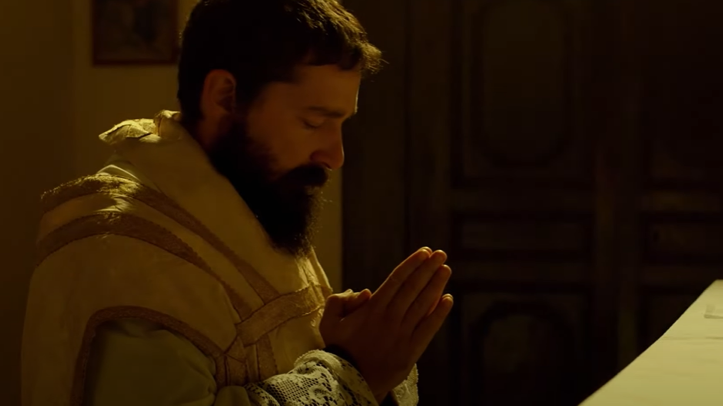 Shia LaBeouf's 'Padre Pio' Faith Journey Inspires Men's Mental Health Program