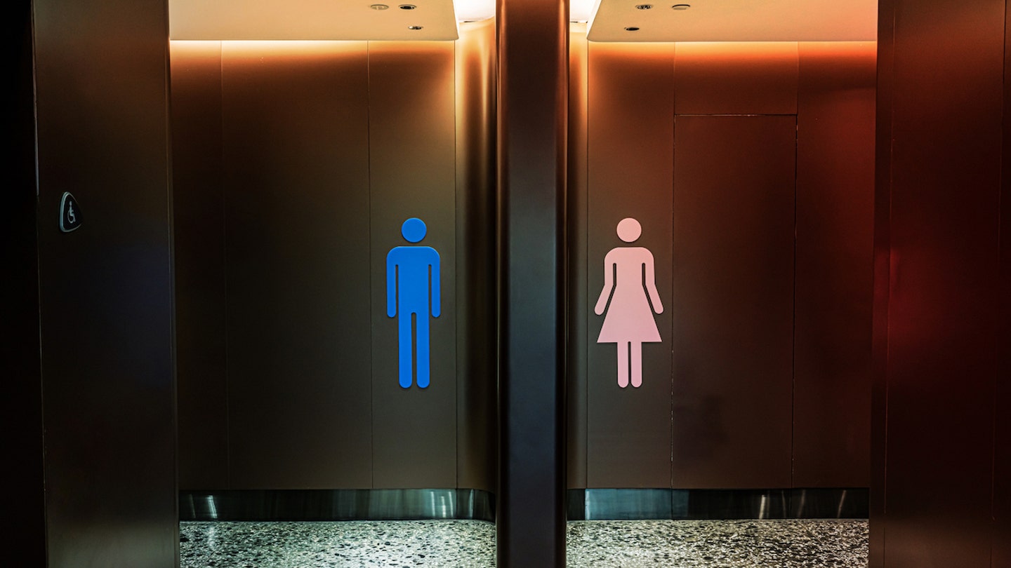 men women restrooms