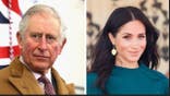 A split photo of King Charles and Meghan Markle