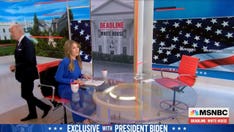 Biden wanders off set as Nicolle Wallace wraps softball MSNBC interview