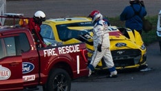 Ryan Blaney crashes hard into wall at Nashville Superspeedway
