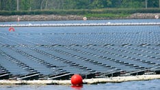 Floating solar panels on NJ reservoir power treatment plant