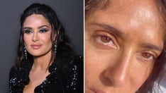 Salma Hayek goes makeup-free as she counts 'white hairs and wrinkles'
