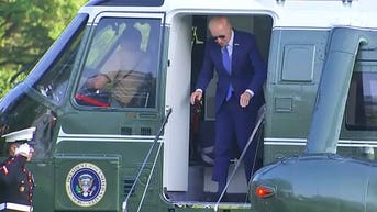 President hits head exiting Marine One hours after getting ‘sandbagged’