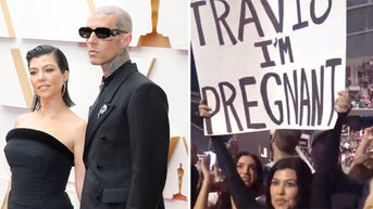 Kourtney Kardashian announces she&rsquo;s expecting first child with Travis Barker