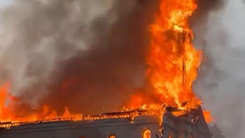 Historic Massachusetts church built in 1743 ravaged by intense fire