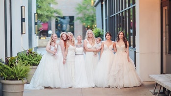 Family of 7 women turn heads in Texas wearing wedding gowns to dinner: 'New core memory'