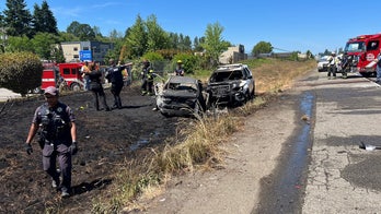 Washington sheriff’s deputies tracked, retrieved carjacked car after chase and fiery crash with AirTag