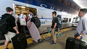 Crumbling California hillside halts rail service between Los Angeles, San Diego