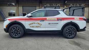 Hyundai donates 4 Santa Cruz pickups to Santa Cruz fire department