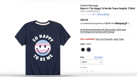Belk scrubs website of kids' LGBTQ apparel after selling trans pride shirts for 2-year-olds