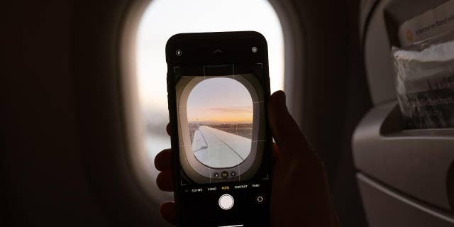 Airplane mode for iPhone on a plane