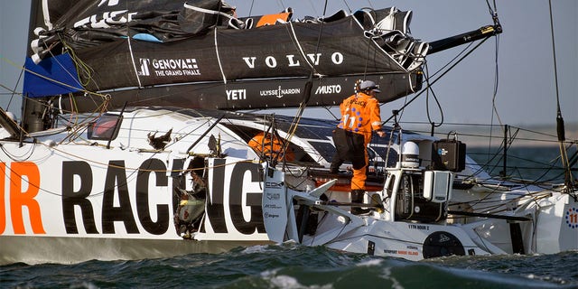 The Ocean Race being damaged